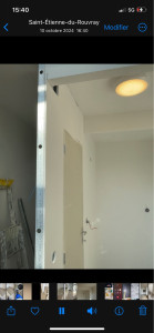 Photo de galerie - Pose de plaque de joints et peinture 