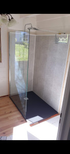 Photo de galerie - Réalisation douche à l'italienne. 