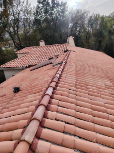 Photo de galerie - Finition du faîtage à sec 
 rénovation 