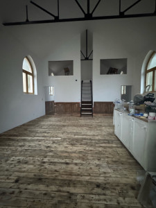 Photo de galerie - On a créé des cloisons en placo avec les Bande a joint avec revêtement de sol et revêtement de mur