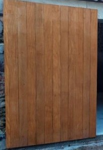 Photo de galerie - Portail bois monté