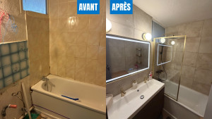 Photo de galerie - Rénovation de salle de bain 