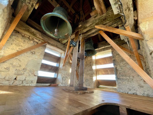 Photo de galerie - Plancher clocher et rénovation contreventement beffroi