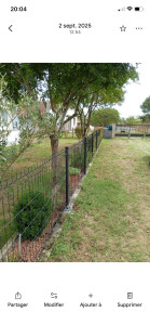 Photo de galerie - Pose de clôture rigide  