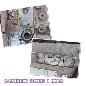 Photo de galerie - Réparation serrure 3 points