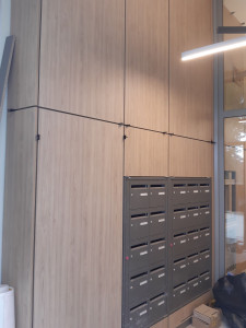 Photo de galerie - Habillage panneaux stratifié 