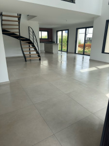 Photo de galerie - Pose de carrelage 100x100 