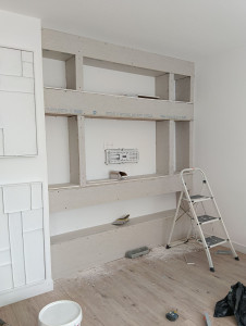 Photo de galerie - Meuble télé en placo