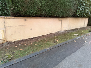 Photo de galerie - Rénovation d’un mur avant mise en peinture 