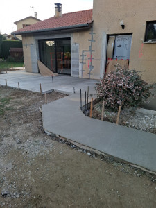 Photo de galerie - Réalisation dalle béton 