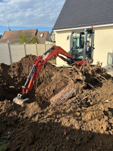 Photo de galerie - Arrachage de souche 