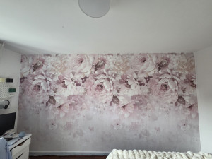 Photo de galerie - Pose de papier peint 