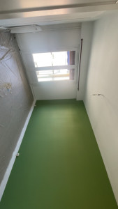 Photo de galerie - Peinture chanbre complète blanc et mur couleur 