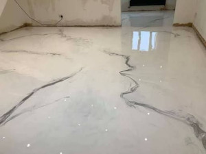 Photo de galerie - Sol en resine epoxy sur demande. devis gratuit et rapide 