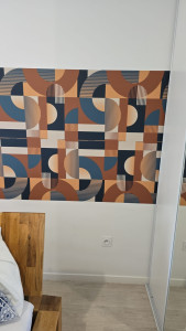 Photo de galerie - Pose papier peint 