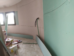 Photo de galerie - Mur arrondi avec BA13