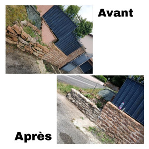 Photo de galerie - Montage muret 