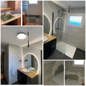 Photo de galerie - SALLE D’EAU AVANT / PENDANT / APRÈS 