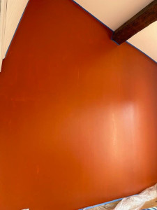 Photo de galerie - Peinture mur terracotta