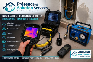 Photo de galerie - Equipé pour intervenir sur toutes recherche de fuite sans destructions. 