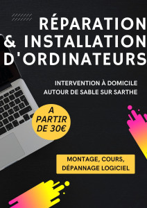 Photo de galerie - Affiche pour dépannage informaritque