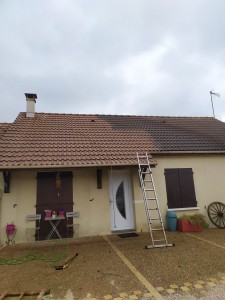 Photo réalisation - Couverture - Toiture - David Joanna S. - Villefranche-sur-Cher : Nettoyage toiture avec nettoyeur thermique