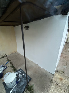 Photo de galerie - Pas de photo avant mais le mur était noir (barbecue) résultat final 