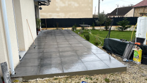 Photo de galerie - Terrasse béton coffrage