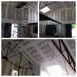 Photo de galerie - Renovation d'un loft isolation placo bande