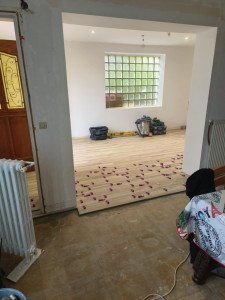 Photo de galerie -  pose sol complet d'une maison 