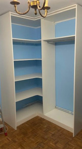 Photo de galerie - Pose et fabrication de dressing 