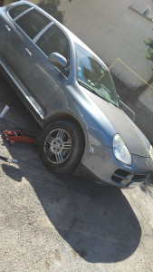 Photo de galerie - Changement de disque et plaquette sur porche cayenne 