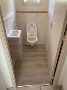 Photo de galerie - Réfection d’un cabinet de toilette « clefs en main »