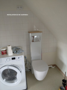 Photo de galerie - Installation de WC suspendu