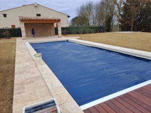 Photo de galerie - Construction d'une piscine traditionnelle 4,5m x 12m + pool house.