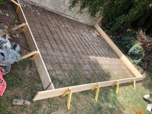 Photo de galerie - Coffrage, ferraillage dalle béton