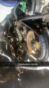 Photo de galerie - Distribution pompe à eau faite 