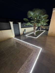 Photo de galerie - Installation du led extérieur 