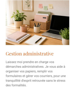 Photo de galerie - Aide aux démarches administrative