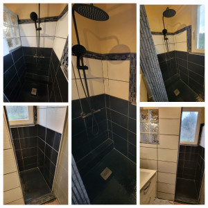 Photo de galerie - Installation complète d'une douche à l'italien.