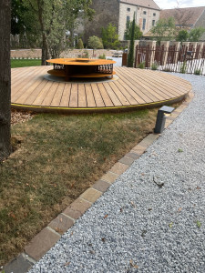 Photo de galerie - Terrasse bois avec ruban led 