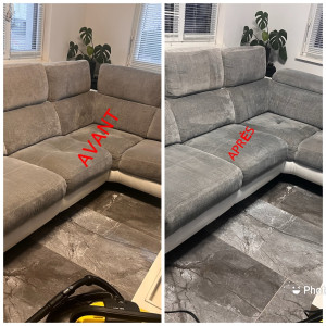 Photo de galerie - Nettoyage de canapé à Strasbourg 