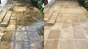 Photo de galerie - Nettoyage et traitement terrasse carrelage 