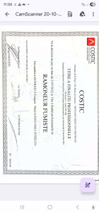 Photo de galerie - Diplôme ramoneur fumiste 