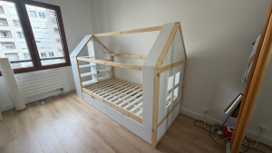 Photo de galerie - Montage d’un lit cabane 