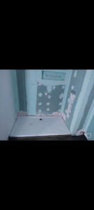 Photo de galerie - Création d'une douche avec placo 