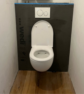 Photo de galerie - Installation bâti-support & Wc Geberit