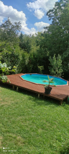 Photo de galerie - Pose de piscine avec sa térasse