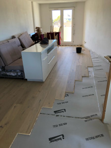 Photo de galerie - Pose de parquet - Revêtement de sol