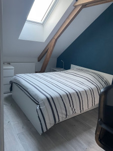 Photo de galerie - Chambre faite par moi même. isolation,sol, peinture 